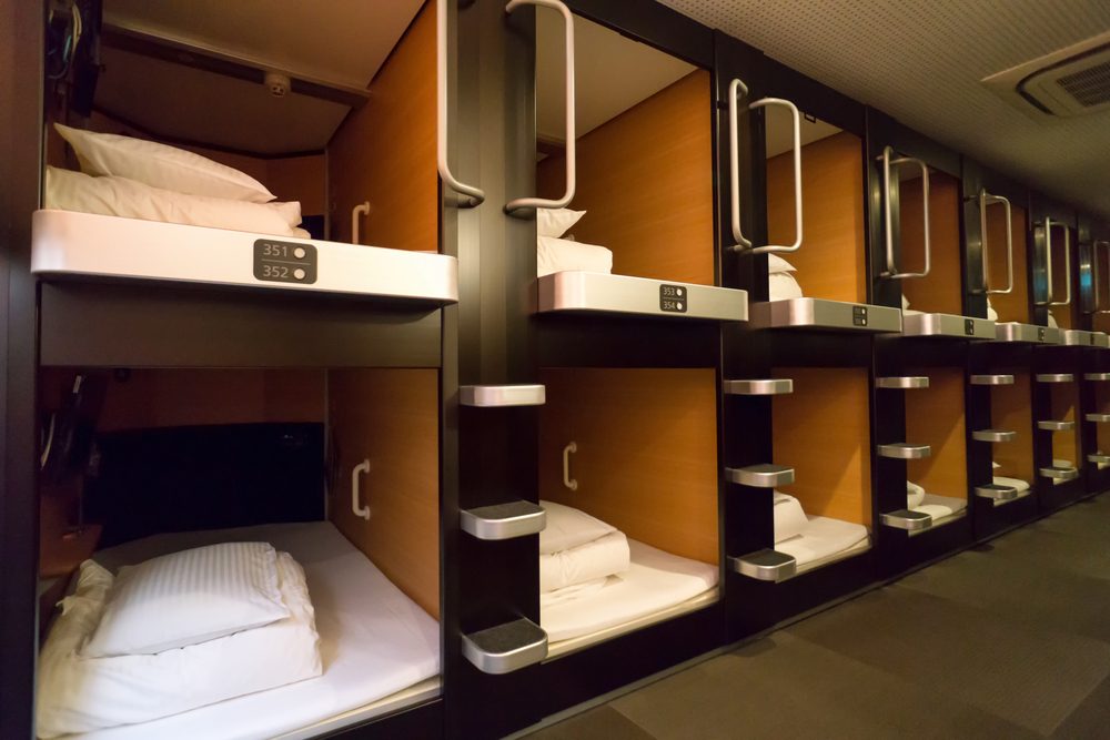 Capsule Hotel in Tokyo