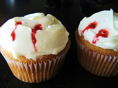 Vampire cupcakes