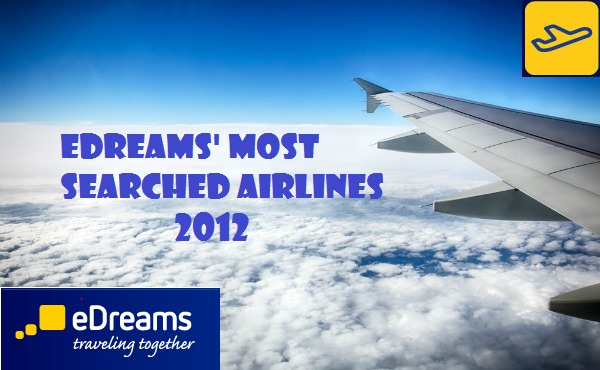 edreams most searched airlines 2012