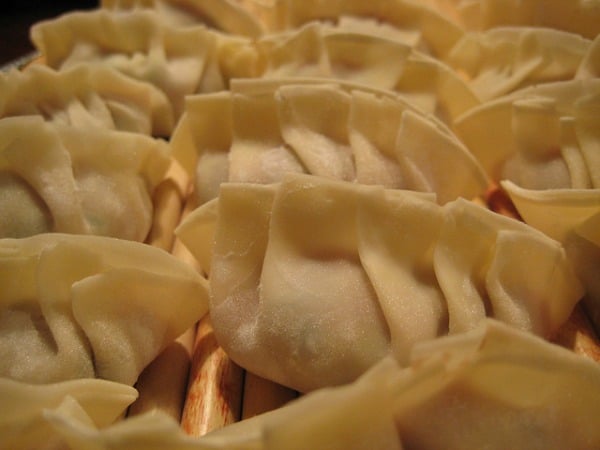 chinese new year dumplings