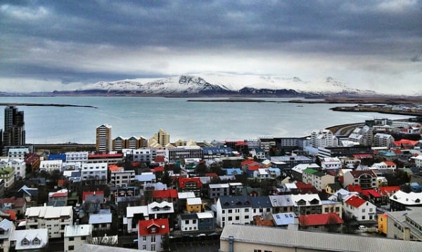 mount esja in the distance