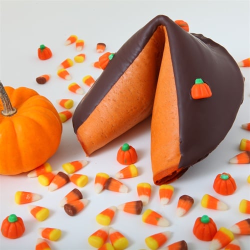 Pumpkin pie fortune cookies