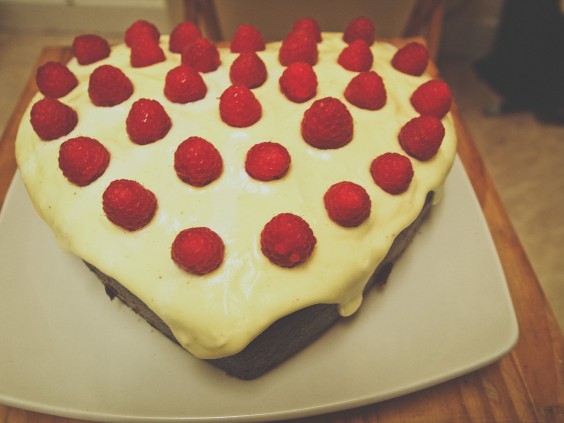 Heart shaped cake