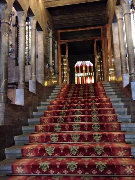 palau guell stairwell