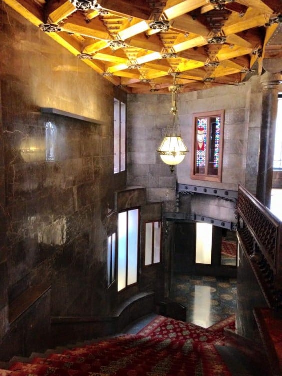 palau guell stairwell