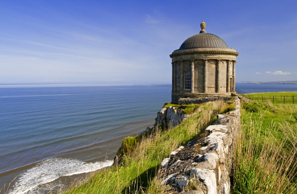 Mussenden Temple on the Downhill beach, Northern Ireland