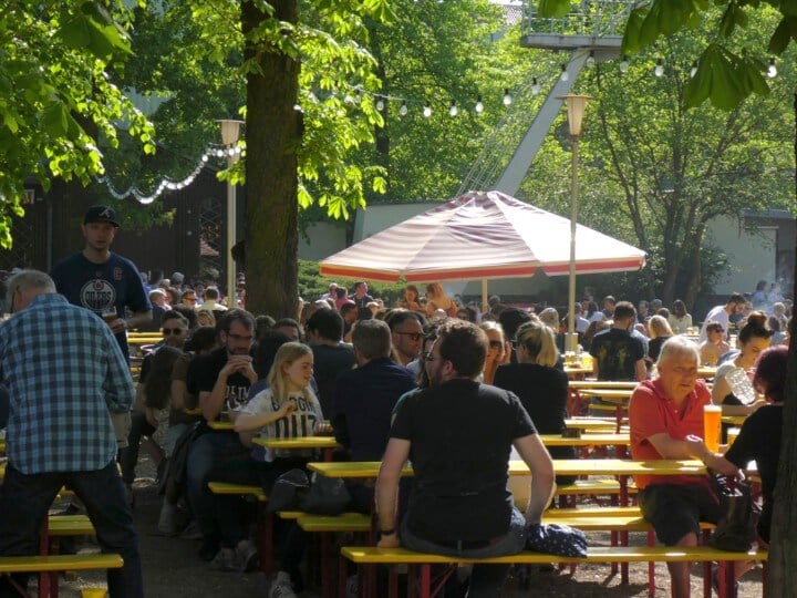 Beer garden in Berlin - Germany