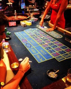 a roulette table at casino malta