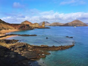 pinnacle rock in the galapagos islands