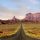 a lonely highway in the california desert