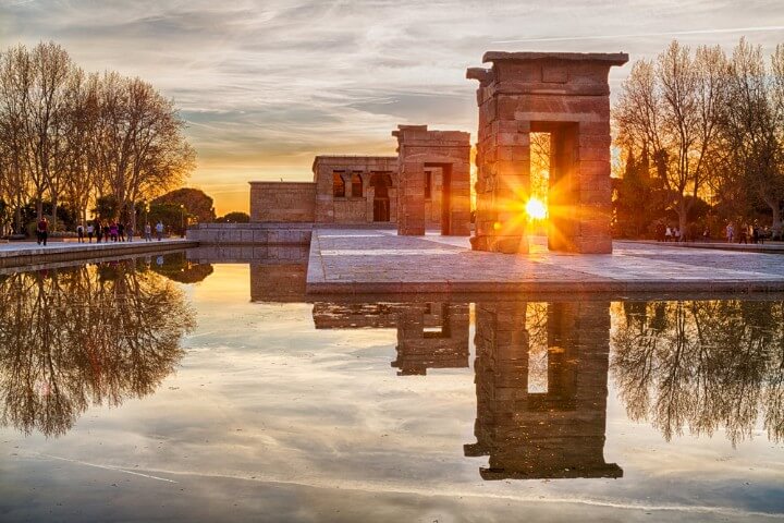 Temple of Debod in Madrid - Spain