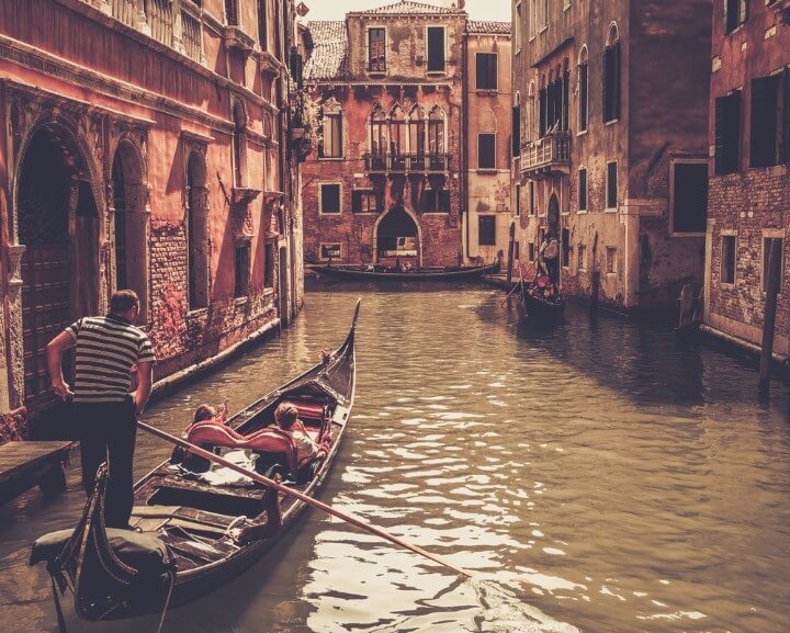 gondola ride in venice - italy