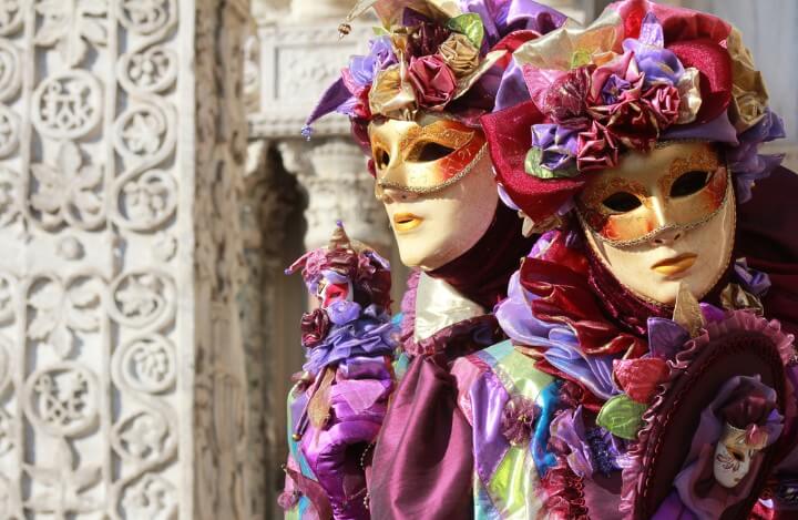 venice carnival masks - italy