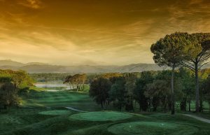 three teeboxes at pga catalunya