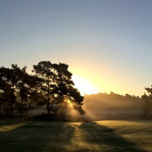 a sunrise at uctrectse golf course