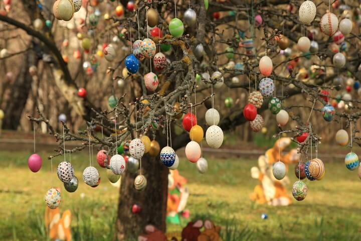 easter eggs tree germany