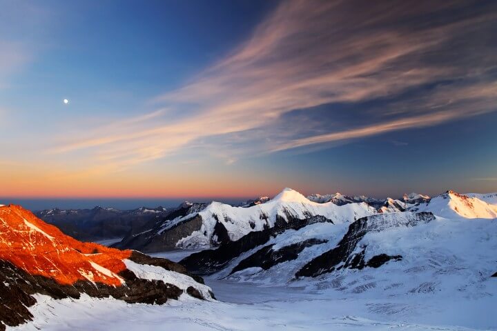 Aletsch Glacier in Switzerland