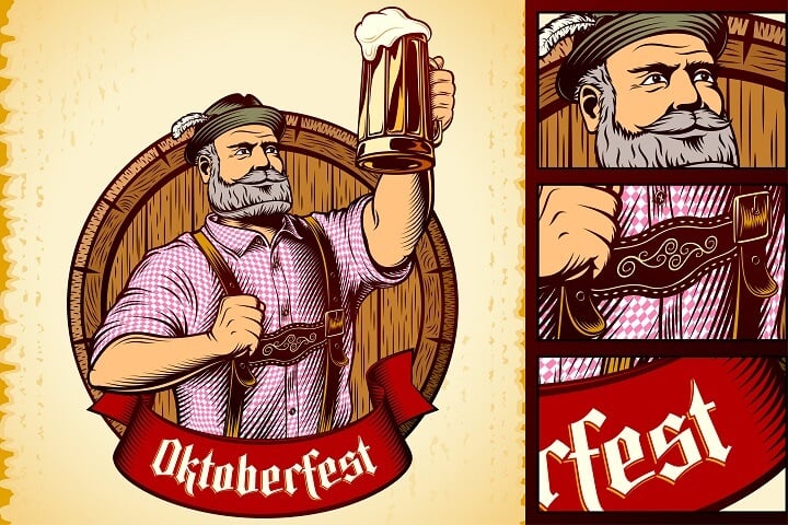 Oktoberfest vintage poster