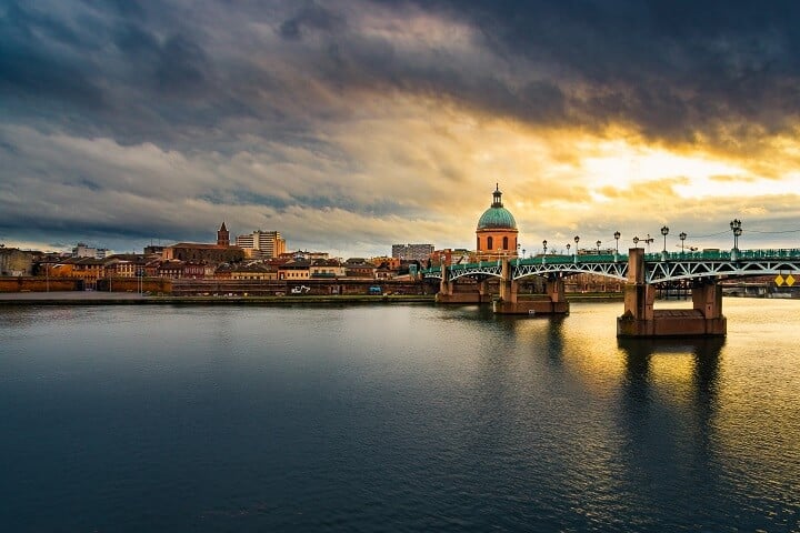 Garonne river in Toulouse