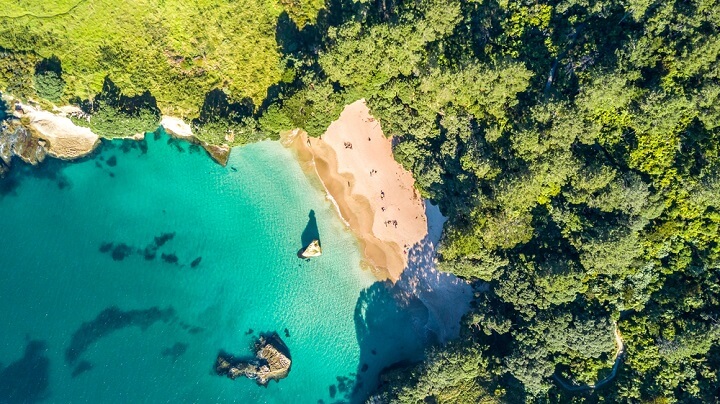 Coromandel aerial in auckland - new zealand