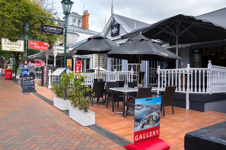 parnel suburb in auckland - new zealand