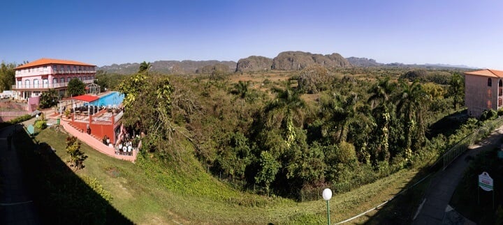 viewpoint at Los Jazmines Hotel at viñales in cuba