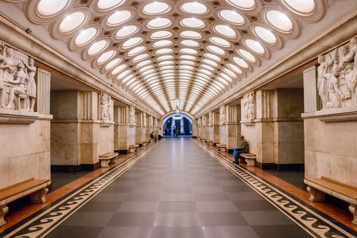 Elektrozavodskaya metro station in moscow