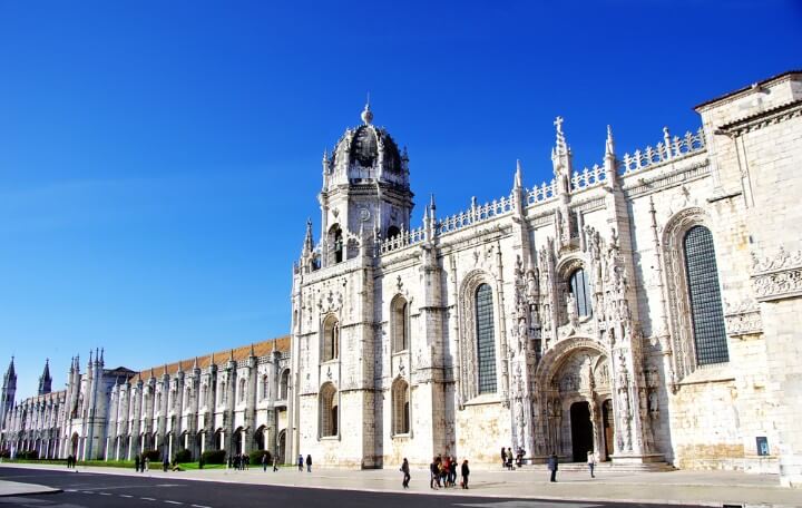 Jeronimos old Monastery in lisbon - portugal