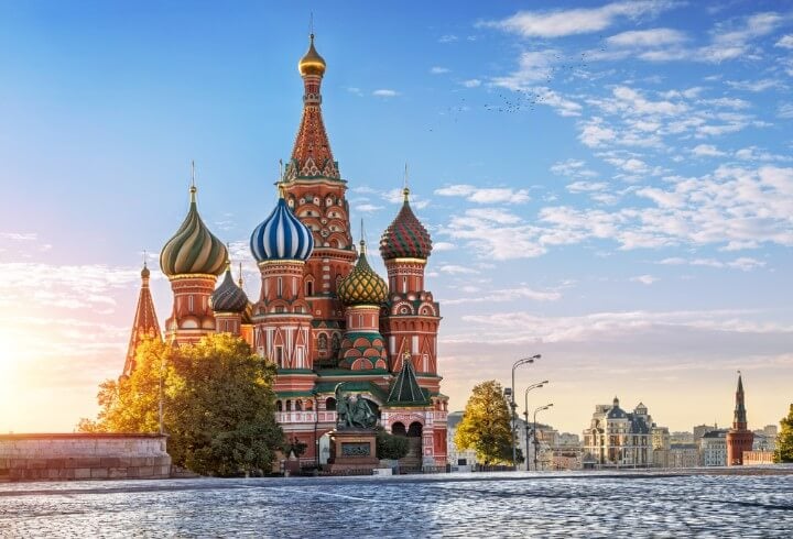 St. Basil's Cathedral on Red Square in Moscow