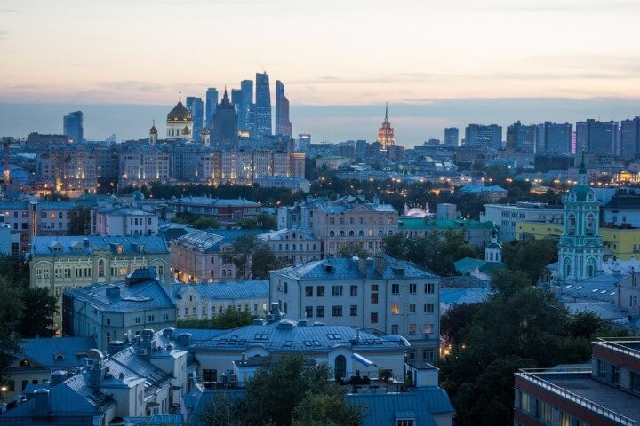 Zamoskvorechye District with Moscow international business center