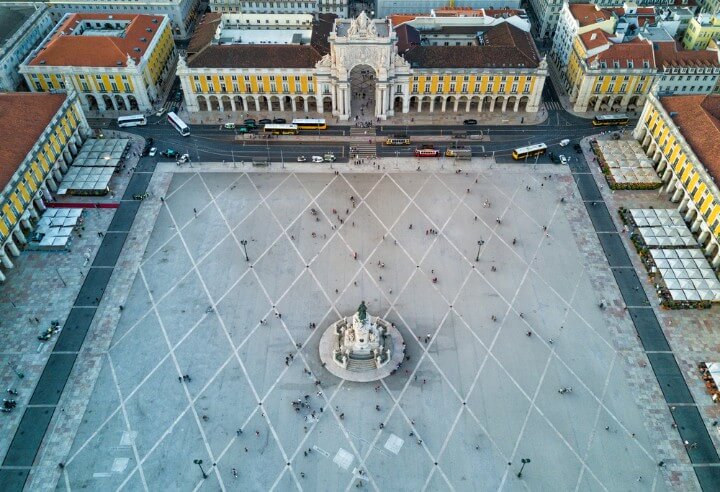 praca do comercio in lisbon - portugal