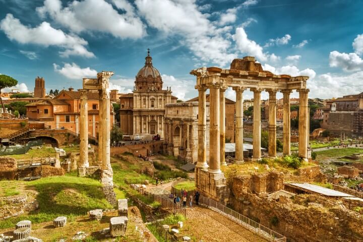 roman forum in italy