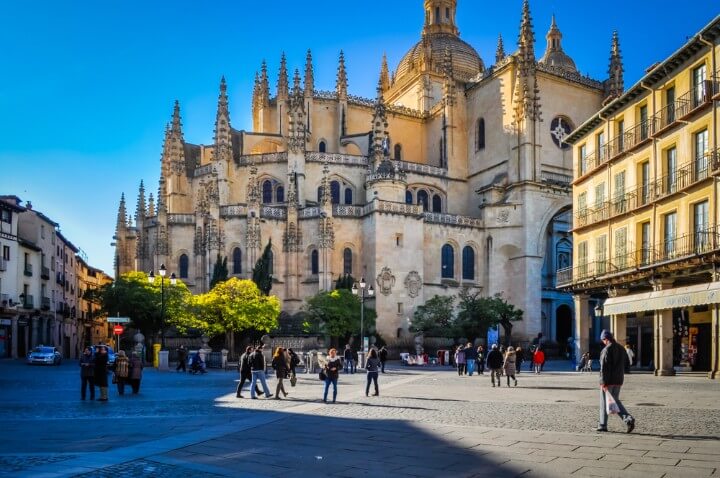 main square - Plaza Mayor - Segovia - Castile and Leon - Spain