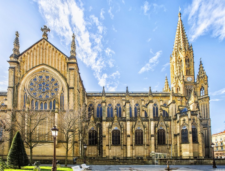 Good Shepherd Cathedral of San Sebastian, San Sebastian, Basque Country, Spain - shutterstock_363073184