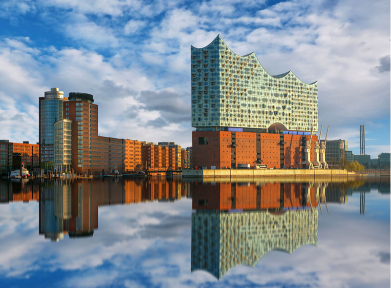 The Elbe Philharmonic Hall in Hamburg