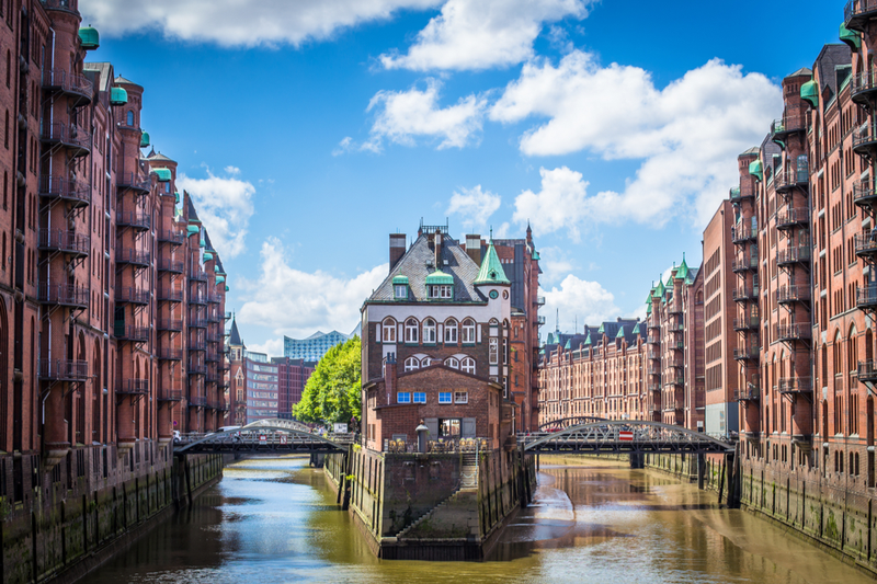 Warehouse district in Hamburg