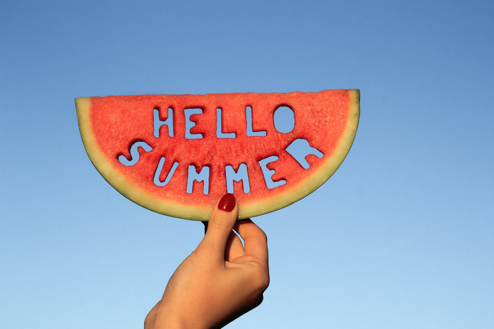 Hello summer watermelon slice