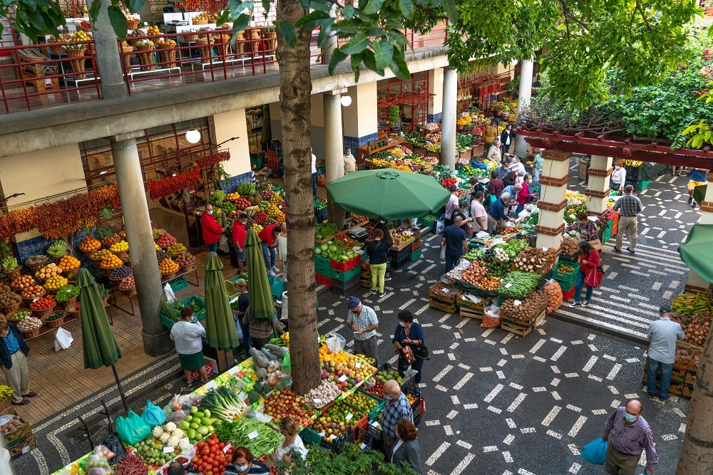 madeira holidays, market, funchal